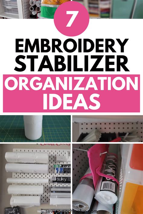 7 Embroidery Stabilizer Storage Ideas For Organization