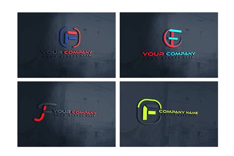 F-Alphabet Logo Set & 4 Different Style Graphic by shamsul75 · Creative Fabrica