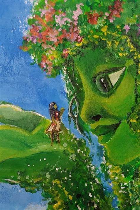 Te fiti from Moana | Disney Princess Moana| Acrylic Painting | Disney ...