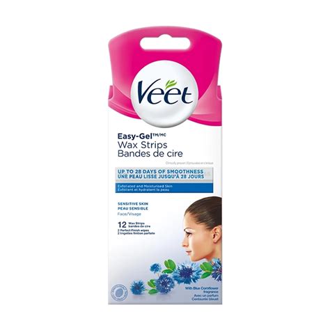 Buy Veet Wax Strips Facial Strips Face 12 Strips Online | South Asian Central