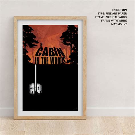 Cabin in the woods Old Movie Poster: Buy Movie Posters Online – Dessine Art