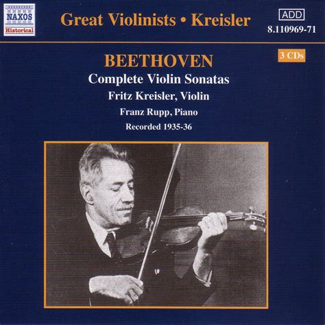 eClassical - Beethoven: Violin Sonatas (Complete) (Kreisler) (1935-1936)