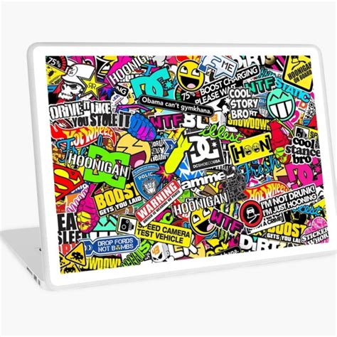 "Stickerbomb" Laptop Skin for Sale by Lyxi | Redbubble