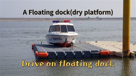 Drive on Dock. a Floating dock for your boat. Next Float. Next Pontoon. - YouTube