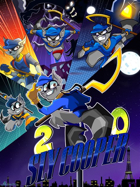 Sly Cooper 20th Anniversary Poster (Fan art by me!) : r/Slycooper