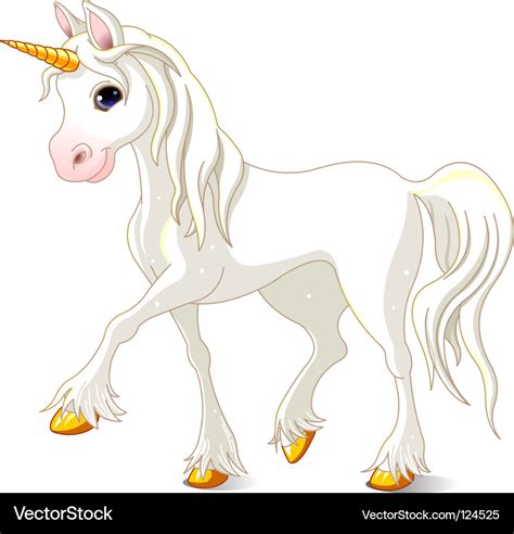 White unicorn Royalty Free Vector Image - VectorStock