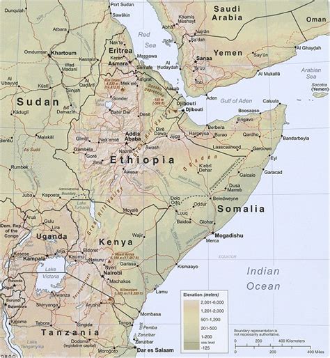 Horn of Africa Map Pictures