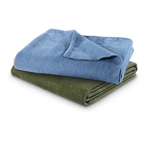 Used French Military Surplus Heavyweight Wool Blanket - 619310, Army ...