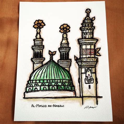 Nabawi Mosque Illustration - Picture-Ideas