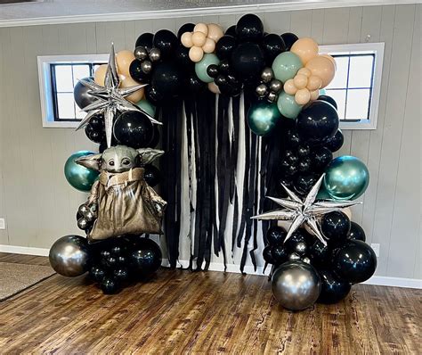 Star Wars Birthday Balloon Arch in 2023 | Star wars themed birthday party, Star wars party ...