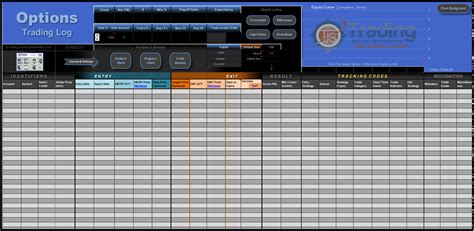 Options Trading Journal | Options TJS | Trading Journal Spreadsheet