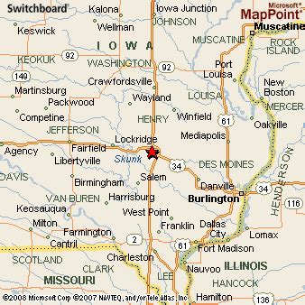 Mount Pleasant, Iowa Area Map & More