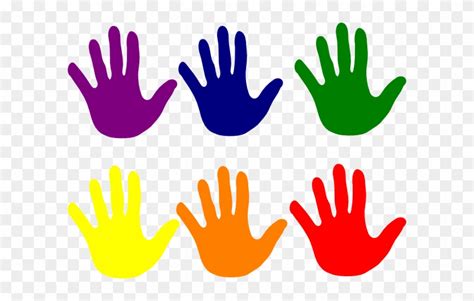 Clip Art Hand Print Ba Handprint Cliparts Free Download - Colorful Hands Clipart - Free ...