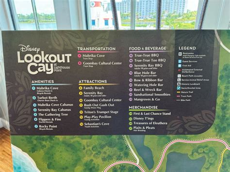 BREAKING: Full Map Revealed of Disney Lookout Cay at Lighthouse Point - Disney by Mark