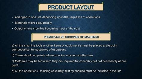 Product and Process Layout