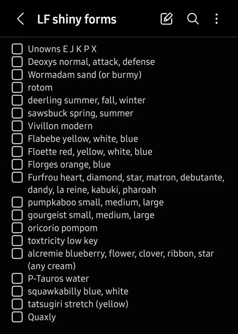 LF shiny forms: pumpkaboo, sawsbuck, florges, alcremie, others in list : r/PokemonHome