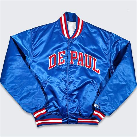 Starter Satin Royal Depaul Blue Demons 80s Jacket - Jackets Masters