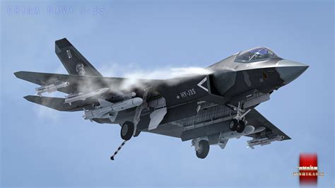 tj songbo - CHINA NAVY J35 stealth fighter!