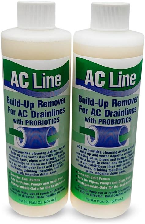 Amazon.com: Drain AC Line Cleaner - 2 Pack / 6 Month Supply - Cleans HVAC drain lines, AC drain ...