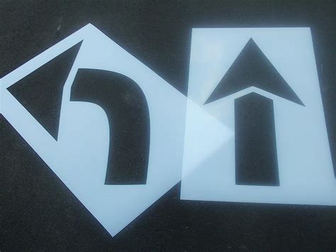 Industrial & Scientific 40 Parking Lot Arrow Stencils MATCHING Height ...