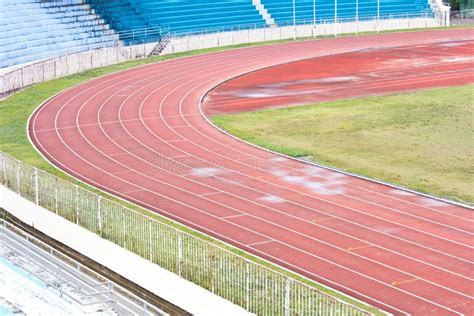 Part of Athletics Stadium Running Track Stock Image - Image of burst, athlete: 34668305