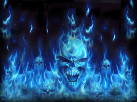 Blue Skull Desktop Wallpapers - Wallpaper Cave