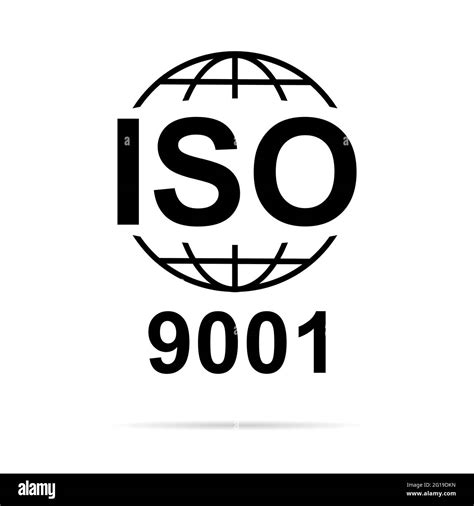 Iso 9001 symbol Black and White Stock Photos & Images - Alamy