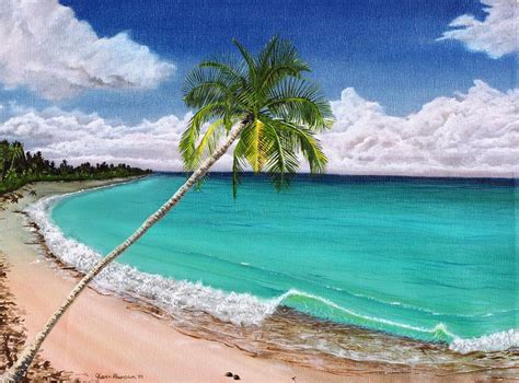 Wave Break Beach Painting by Kevin F Heuman