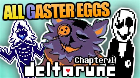 ALL Deltarune Chapter 1 GASTER EGGS (Easter Eggs, Secrets, and ...