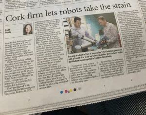 Cobots.ie hits the Irish Examiner Business front page | Cobots