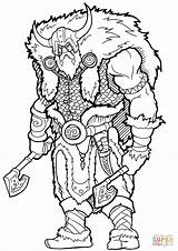 Viking With Two Axes coloring Page  Free Printable Coloring Pages sketch template
