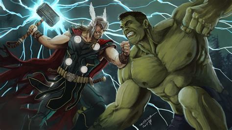 Thor Vs Hulk Wallpapers - Wallpaper Cave