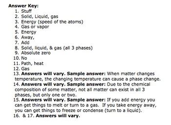 Bill Nye Phases of Matter by Mayberry in Montana | TpT