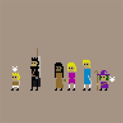 I drew Guts' party, minimalist pixel art style : r/Berserk