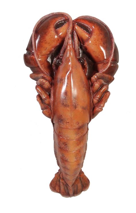 Lobster Sculpture for Wall Or Standing Display Realistic Painted Finish | Nautical Tropical