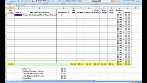 Inventory Household Items Excel Spreadsheet ~ Excel Templates