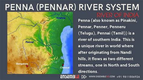 Penna (Pennar) River System | Rivers of India - ENSEMBLE IAS ACADEMY ...