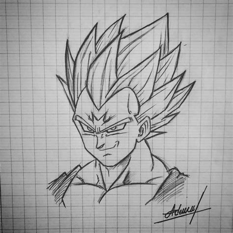 AdemMog Art Official on Twitter: "Majin Vegeta Sketch #Draw #Drawing #Dessin #Sketch #Vegita # ...