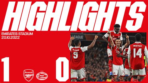 Highlights: Arsenal 1-0 PSV Eindhoven | Goals | News | Arsenal.com