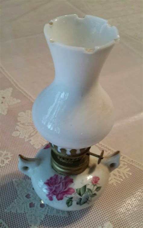 Miniature Vintage Genie Bottle Oil Lamp Porcelain Base With 1 - Etsy