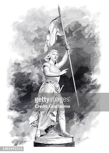 Joan Of Arc With National Flag High-Res Vector Graphic - Getty Images