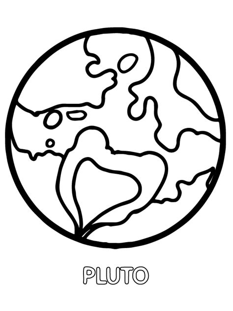 Planet Pluto Coloring Page - Free Printable Coloring Pages for Kids