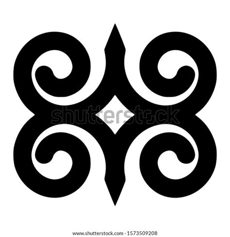 Adinkra Dwennimmen Symbol Strength Stock Illustration 1573509208