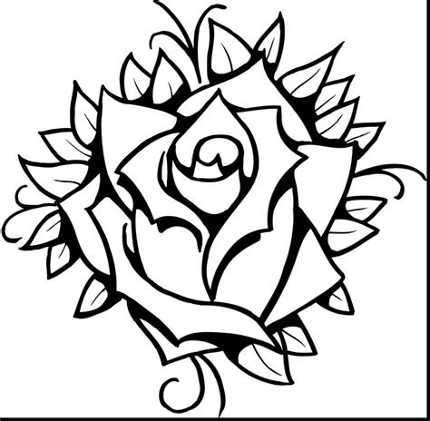 Rose Coloring Pages | Free download on ClipArtMag