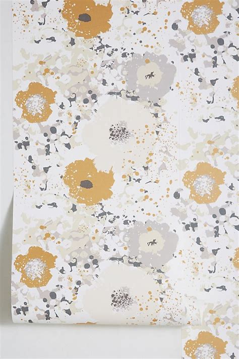 York Spontaneity Metallic Gold Silver Floral Wallpaper | CE4011 – D ...