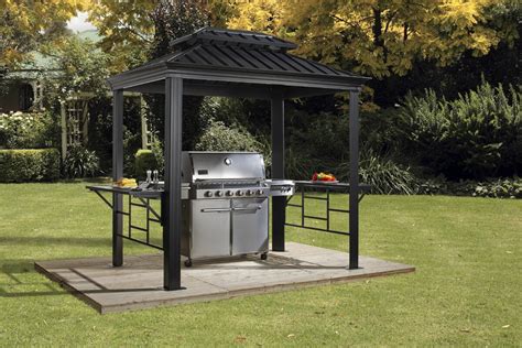 Sojag BBQ Messina 8 Ft. W x 6 Ft. D Aluminum Grill Gazebo & Reviews | Wayfair