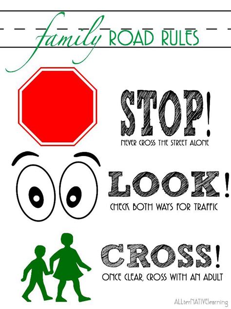 9 rules of the street for teaching road safety to children | Road safety tips, Road safety ...