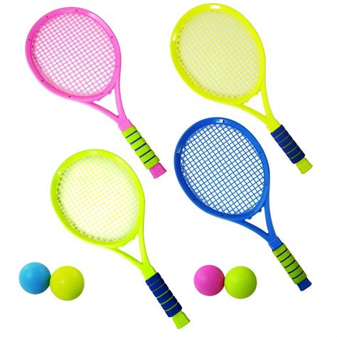 TychoTyke Kids Tennis Racket Play Set 4 Rackets and Balls Outdoor Toys - Walmart.com - Walmart.com