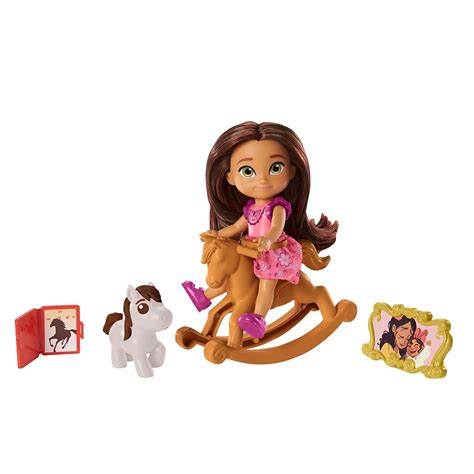 Buy Mattel Spirit Untamed Young Lucky Doll (Approx. 4-in), 5 Movable Joints & Story Accessories ...