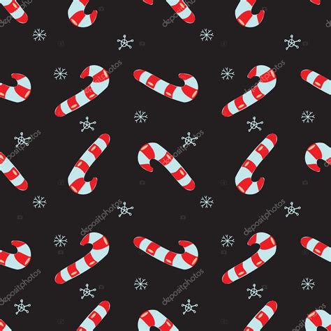 Seamless vector Christmas texture. Seamless backdrop with red candy ...